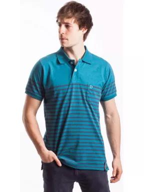 tricou cu guler pt. barbati Fundango Stordal verde 1