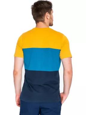 tricou cu maneci scurte pt. barbati Fundango Jaggy Pocket galben 3
