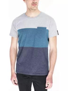 tricou cu maneci scurte pt. barbati Fundango Jaggy Pocket gri 1