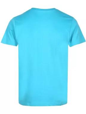 tricou cu maneci scurte pt. barbati Fundango BASIC T LOGO albastru 3