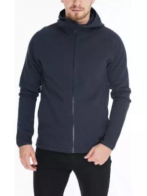pulover cu gluga pt. barbati Fundango Meteor albastru inchis 1