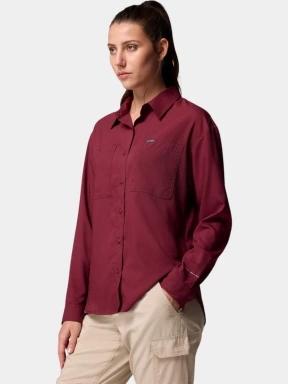 camasa de drumetie cu maneci lungi pt. femei Columbia Silver Ridge Utility Long Sleeve Shirt rosu 3