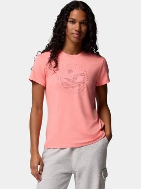 tricou cu maneci scurte pt. femei Columbia Sloan Ridge Graphic Short Sleeve Tee rosu 1