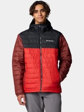 geaca matlasata de tranzitie pt. barbati Columbia Powder Lite II Hooded Jacket rosu 1