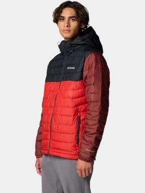 geaca matlasata de tranzitie pt. barbati Columbia Powder Lite II Hooded Jacket rosu 3