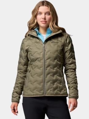 jacheta de puf pt. femei Columbia Delta Ridge II Down Hooded Jacket verde 1