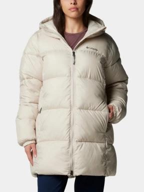 jacheta de iarna pt. femei Columbia Puffect II Mid Hooded Jacket nisip 1