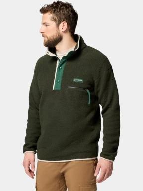 pulover polar pt. barbati Columbia Helvetia II Half Snap Fleece verde 3