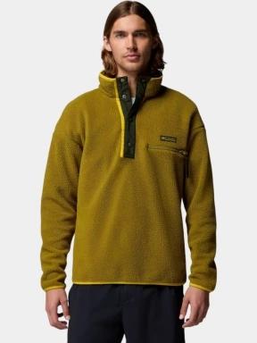 pulover polar pt. barbati Columbia Helvetia II Half Snap Fleece verde 1