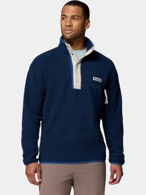 pulover polar pt. barbati Columbia Helvetia II Half Snap Fleece albastru inchis 1