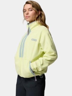 pulover polar pt. femei Columbia Backbowl II Full Zip Fleece galben 3