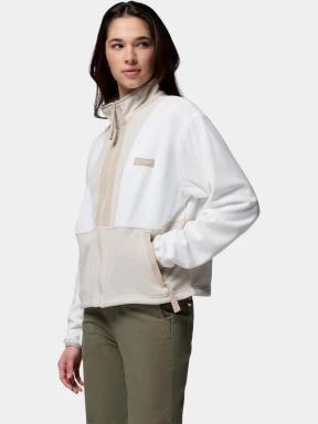 pulover polar pt. femei Columbia Backbowl II Full Zip Fleece nisip 3