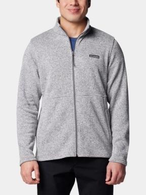 pulover polar pt. barbati Columbia Alto Pass Full Zip Fleece gri 1