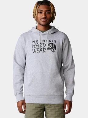 pulover cu gluga pt. barbati Mountain Hardwear MHW Logo PO Hoody gri 1
