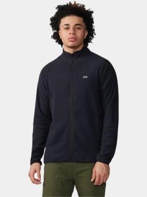 pulover polar pt. barbati Mountain Hardwear Microchill Full Zip Jacket negru 1
