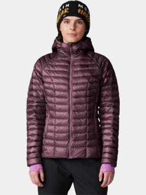 jacheta de puf pt. femei Mountain Hardwear Ghost Whisperer Hoody bordo 1