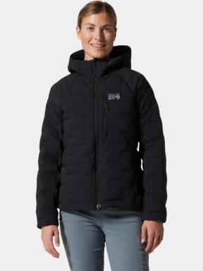 jacheta de puf pt. femei Mountain Hardwear Stretchdown Hoody negru 1