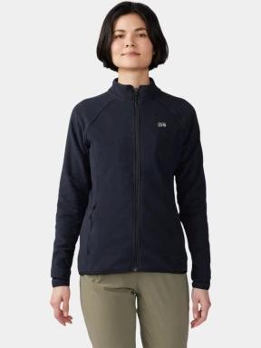 pulover polar pt. femei Mountain Hardwear Microchill Full Zip Jacket negru 1
