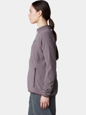 pulover polar pt. femei Mountain Hardwear Microchill Full Zip Jacket violet 3