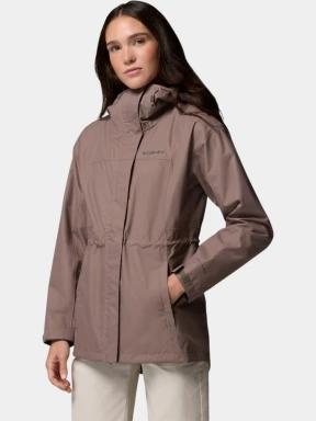 haine de ploaie pt. femei Columbia Hikebound II Long Jacket maro 1