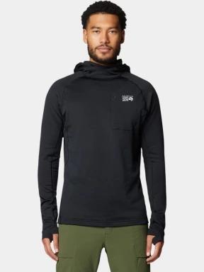 pulover cu gluga pt. barbati Mountain Hardwear Up First™ Tech Fleece Hoody negru 1