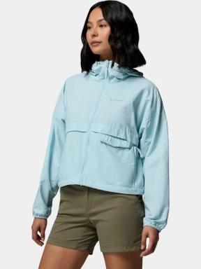 geaca de vant pt. femei Columbia Spire Valley Cropped Windbreaker albastru deschis 3