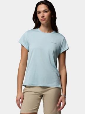 tricou pentru sport, cu maneci scurte pt. femei Columbia Bluevista Hill Short Sleeve Crew albastru deschis 1