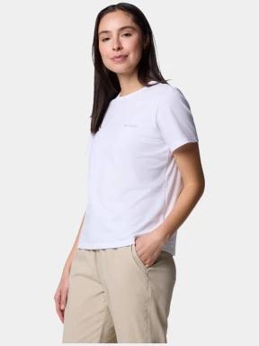 tricou pentru sport, cu maneci scurte pt. femei Columbia Sun Trek Short Sleeve II alb 3