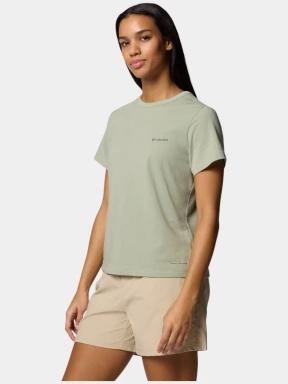 tricou pentru sport, cu maneci scurte pt. femei Columbia Sun Trek Short Sleeve II verde 3