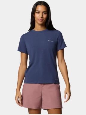 tricou pentru sport, cu maneci scurte pt. femei Columbia Sun Trek Short Sleeve II albastru 1