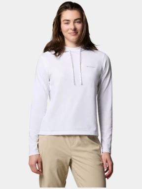 pulover cu gluga pt. femei Columbia Sun Trek Hoodie II alb 1