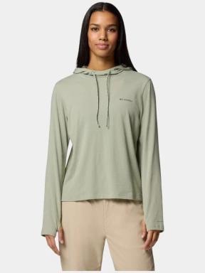 pulover cu gluga pt. femei Columbia Sun Trek Hoodie II verde 1