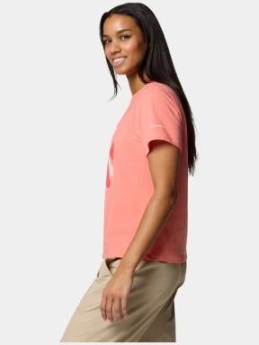 tricou pentru sport, cu maneci scurte pt. femei Columbia Sun Trek Graphic Short Sleeve III rosu 3