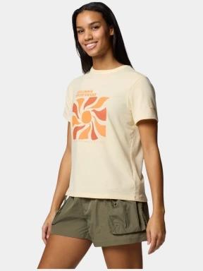 tricou pentru sport, cu maneci scurte pt. femei Columbia Sun Trek Graphic Short Sleeve III galben 3