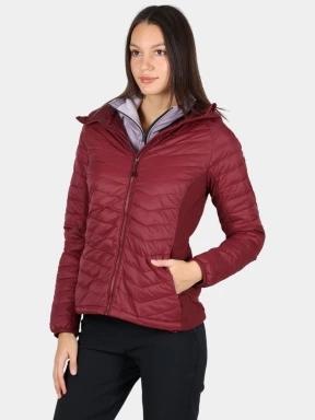 jacheta de primavara pt. femei Columbia Powder Pass II Hybrid Hooded Jacket rosu 1