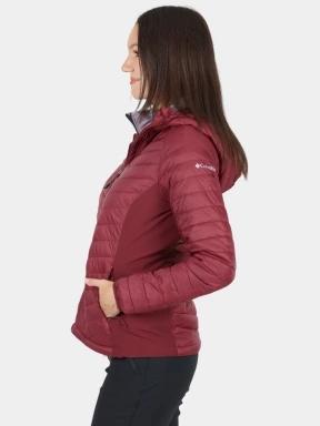 jacheta de primavara pt. femei Columbia Powder Pass II Hybrid Hooded Jacket rosu 3