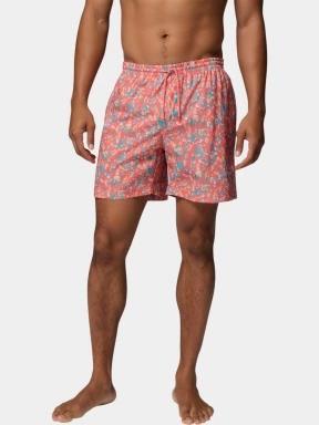 sorturi de baie pentru barbati pt. barbati Columbia PFG Rambler Printed Water Short roz 1