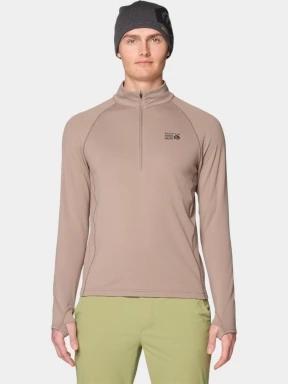 pulover polar pt. barbati Mountain Hardwear Crater Lake Heavyweight Half Zip nisip 1
