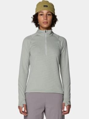 pulover polar pt. femei Mountain Hardwear Crater Lake™ Heavyweight Half Zip gri 1