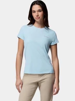 tricou pentru sport, cu maneci scurte pt. femei Columbia Zero Rules Light Short Sleeve Crew albastru deschis 1