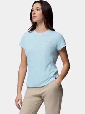 tricou pentru sport, cu maneci scurte pt. femei Columbia Zero Rules Light Short Sleeve Crew albastru deschis 3
