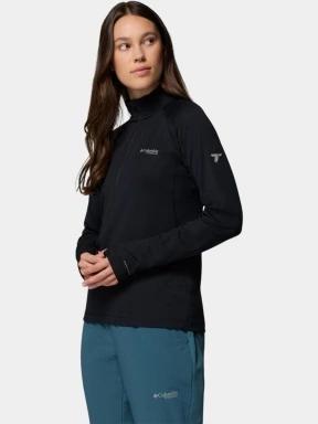 tricou cu maneci lungi, pentru sport pt. femei Columbia DriVenture Half Zip negru 3