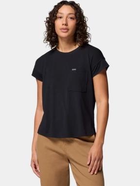 tricou cu maneci scurte pt. femei Columbia Daniela Falls Short Sleeve Shirt negru 1