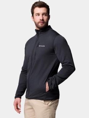 pulover polar pt. barbati Columbia Essential Hike Grid Fleece Full Zip negru 3