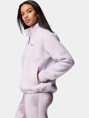 pulover polar pt. femei Columbia Jasper Ridge Pebbled Fleece Half Snap violet 3