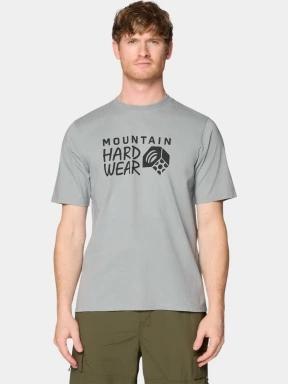 tricou cu maneci scurte pt. barbati Mountain Hardwear MHW Logo Short Sleeve gri 1