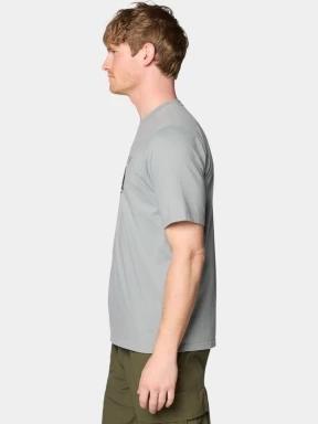 tricou cu maneci scurte pt. barbati Mountain Hardwear MHW Logo Short Sleeve gri 3