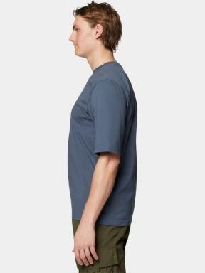 tricou cu maneci scurte pt. barbati Mountain Hardwear MHW Logo Short Sleeve albastru 3