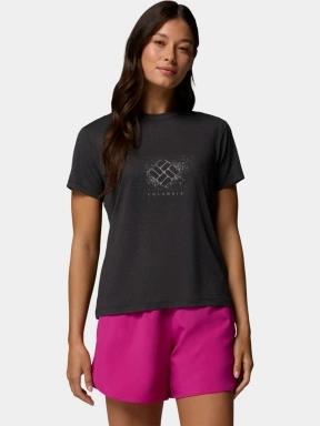 tricou cu maneci scurte pt. femei Columbia Parsons Point Short Sleeve Graphic Tee negru 1