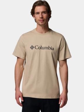 tricou cu maneci scurte pt. barbati Columbia CSC Basic Logo Tee nisip 1